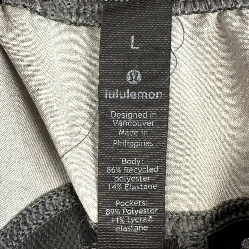 Lululemon T.H.E. Shorts Mens Large Heathered Grey Athletic Gym Stretch Waist
